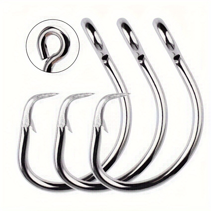 Fishing Hooks Saltwater Octopus Hooks, Extra Strong Stainless