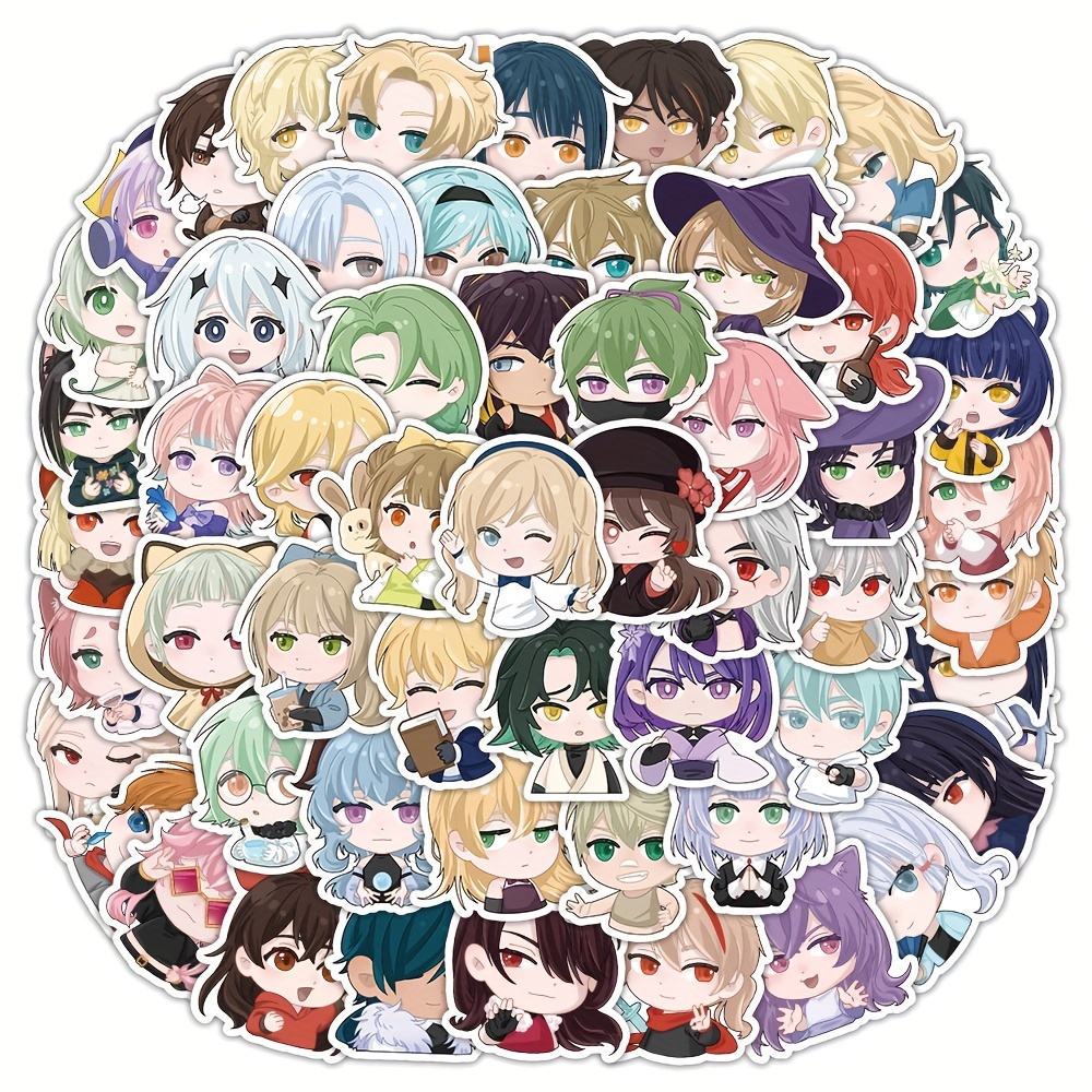 50pcs Anime Stickers Painting Diy Toy For Wall Luggage Laptop