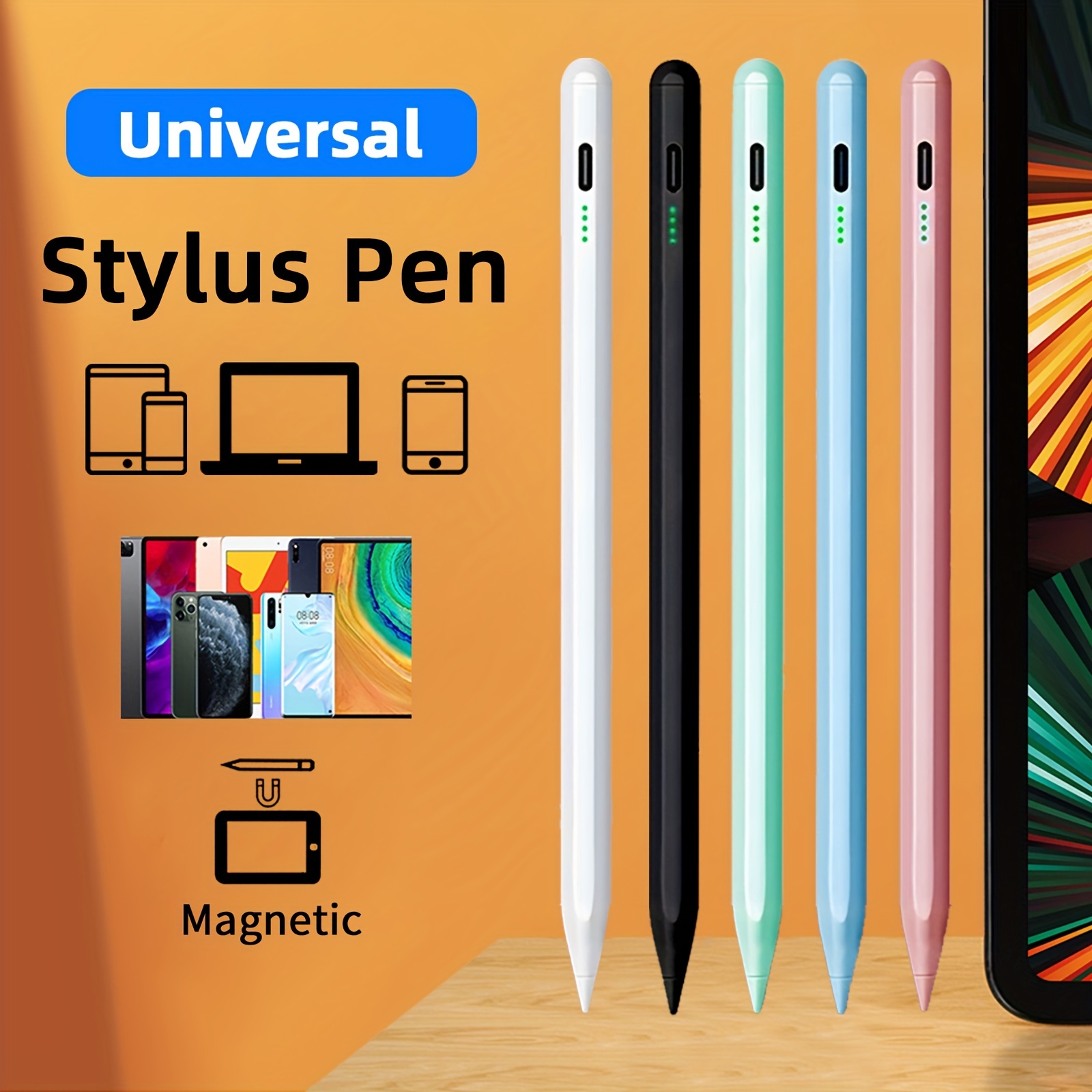 Stylus Pen for iPad 9th&10th Generation-2X Fast Charge Active Pencil  Compatible with 2018-2023 Apple iPad Pro11&12.9 inch, iPad Air 3/4/5,iPad  6-10,iPad Mini 5/6 Gen 
