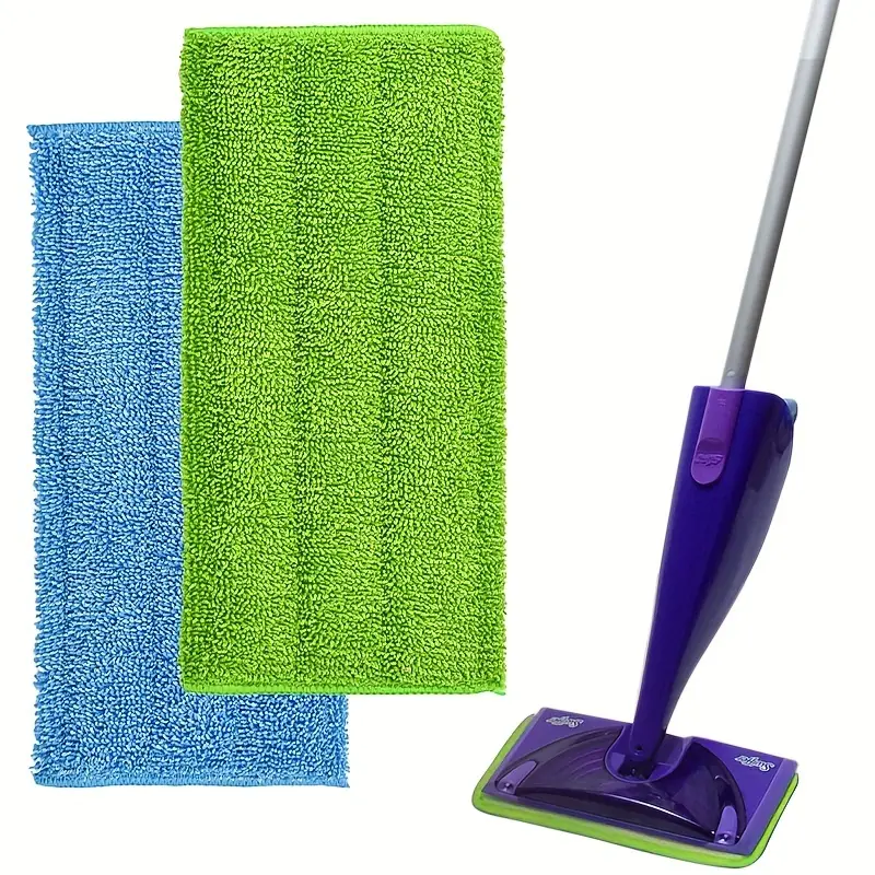 10-Pack Washable Microfiber Mop Pads for Wet and Dry Floor