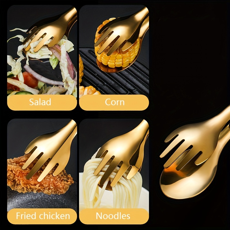 Stainless Steel Serving Tongs for Barbecue Fruit Bread Salad - Buffet Essential