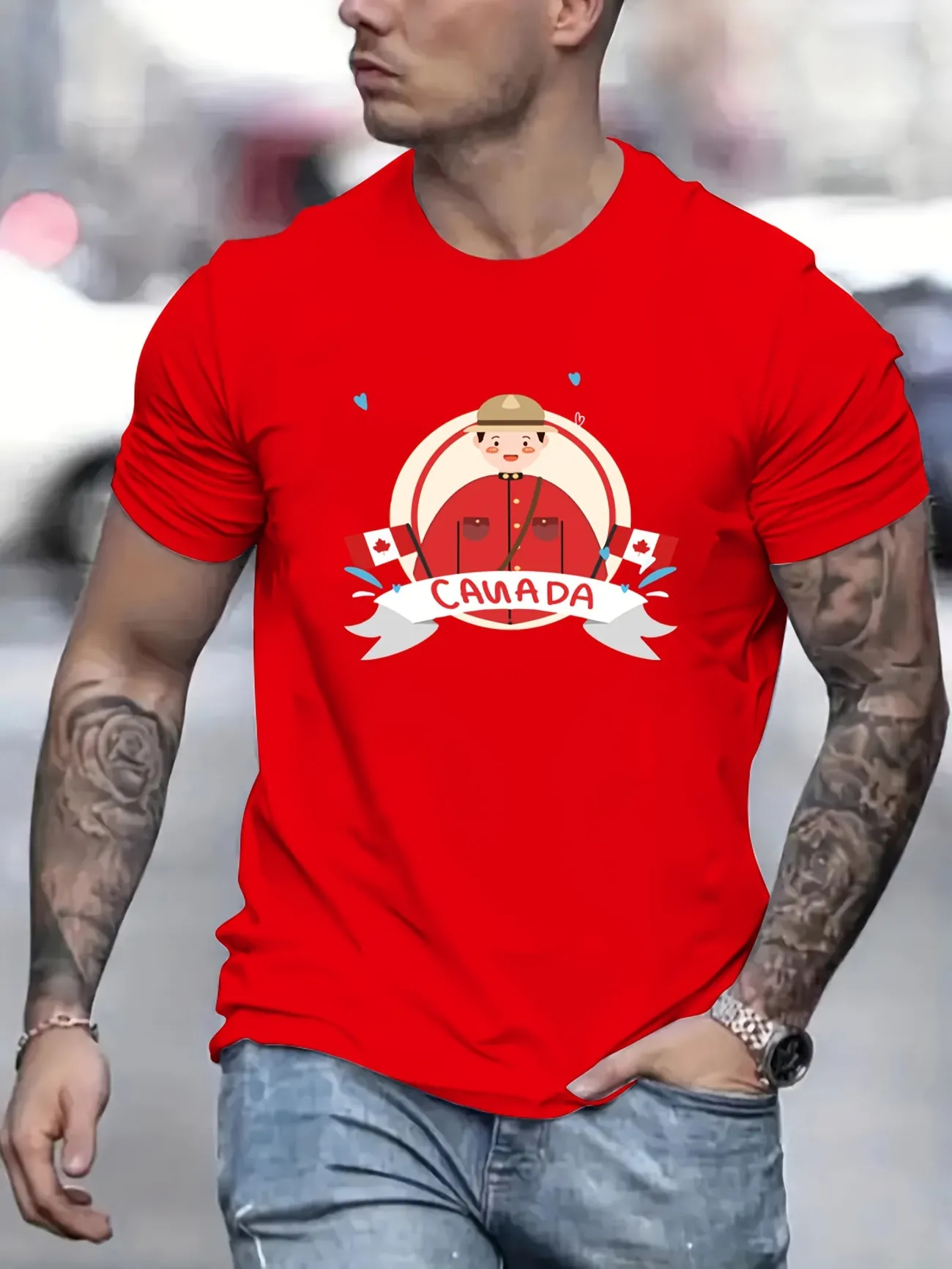 Peruse Tact miracle T-shirt À La Mode Pour Hommes, Col Rond, Vêtements Décontractés Avec  Impression Du Canada Pour Lété - Vêtements Homme - Temu Belgium