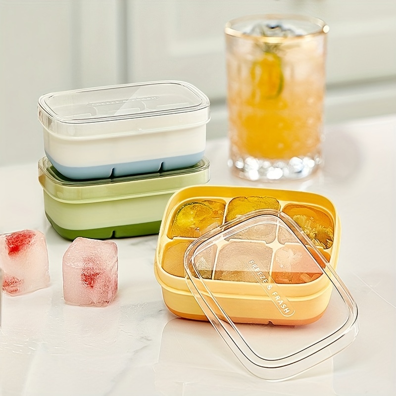 Ice Cube Tray Flexible Food Grade Silicone Ice Cube Mold Ice - Temu