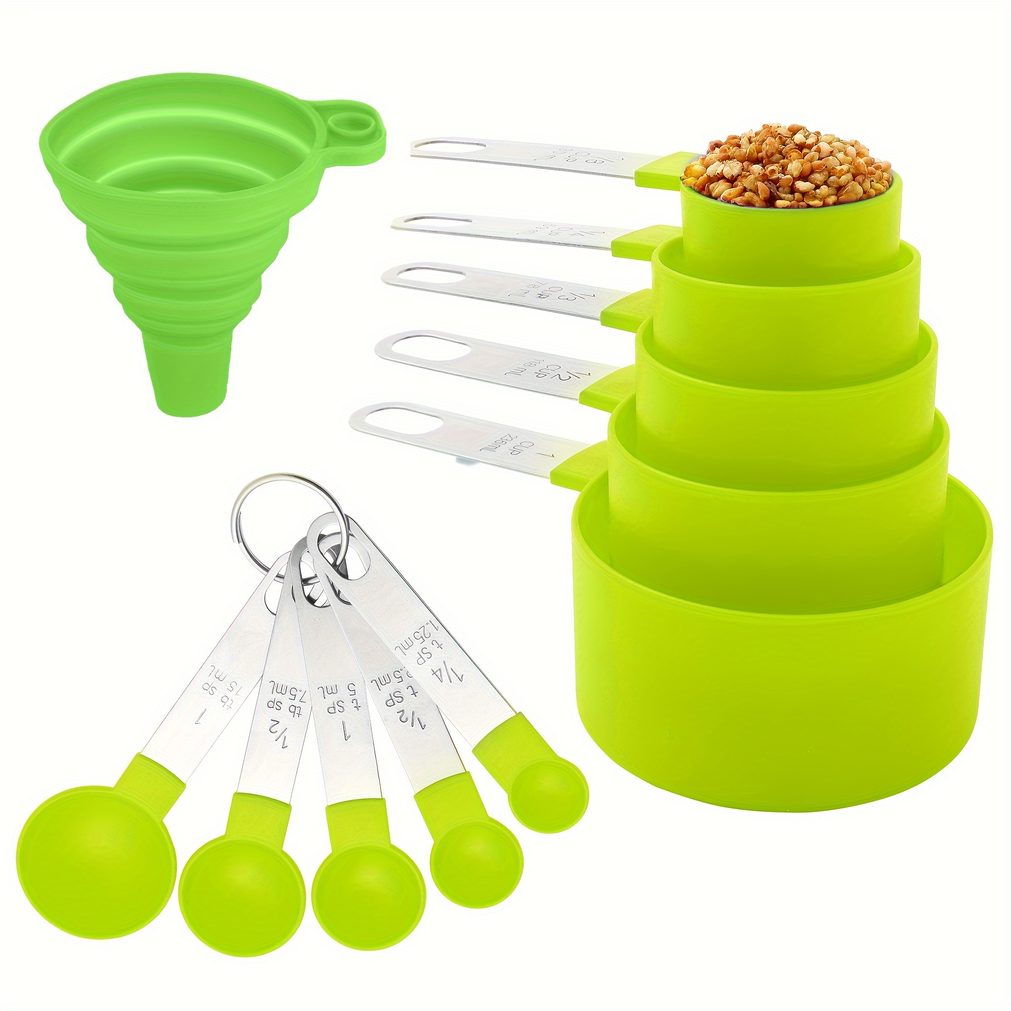 10 pcs plastic measuring cups and