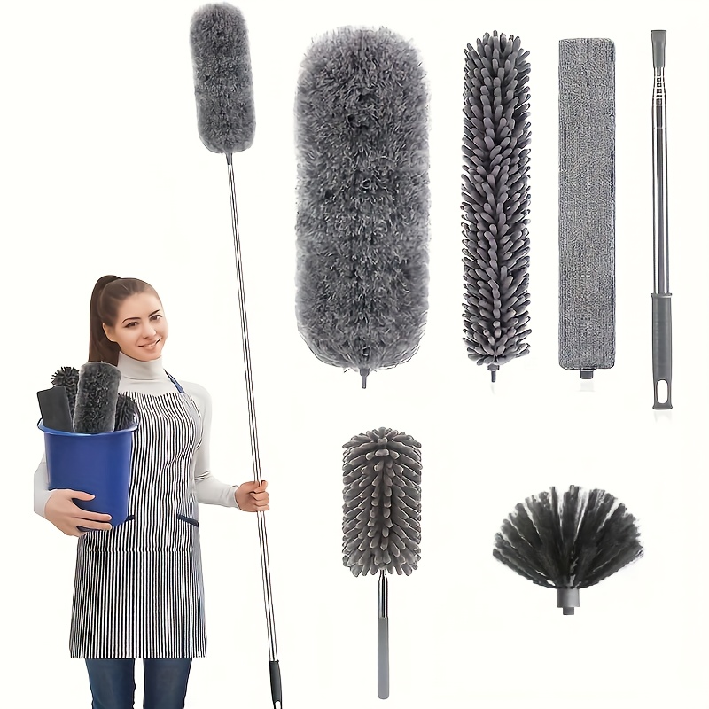 Buy ZZ LAZYCOTTAGEFlexible Duster For Fan Cleaning Mop With Long Rod, Fan  Cleaner Brush With Long Rod, Spider Web Cleaner Stick, Fan Cleaning Brush, Fan Duster