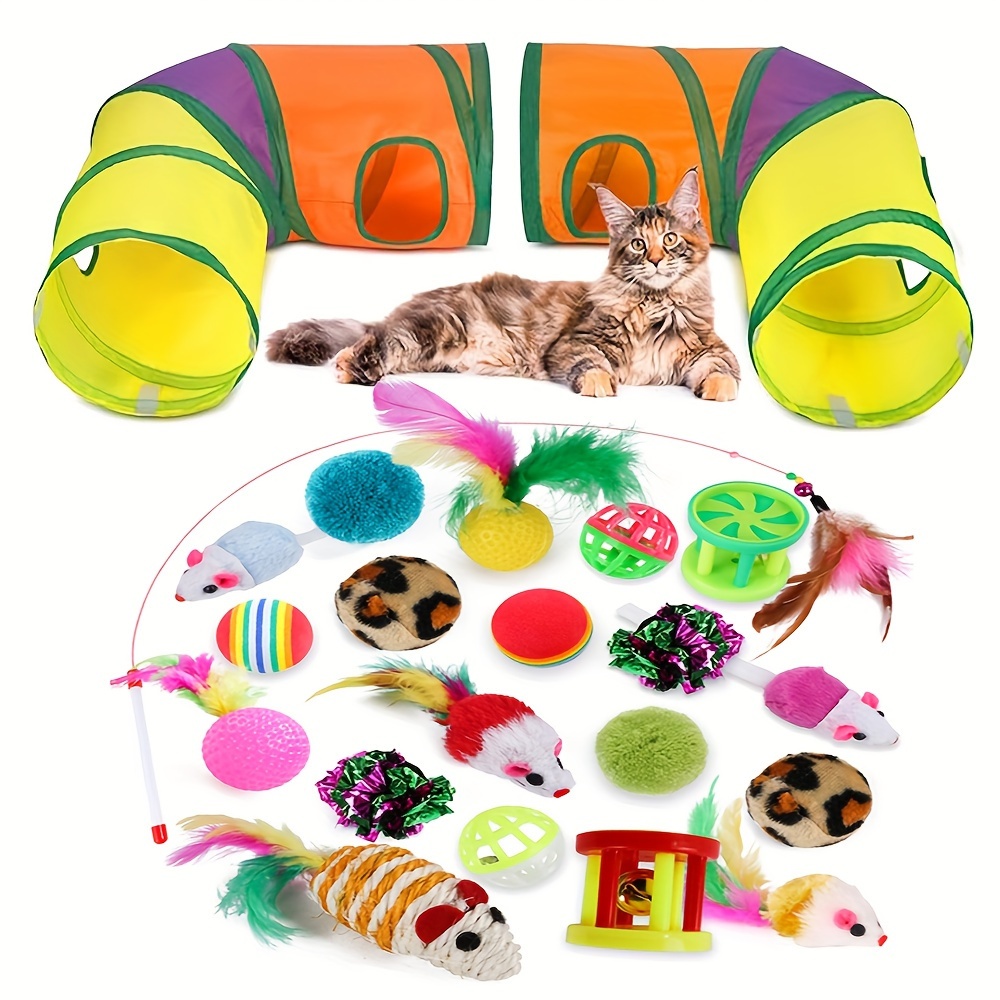 Cat Toys Set Interactive Cat Kitten Toys Indoor Cats Kitty Temu Canada