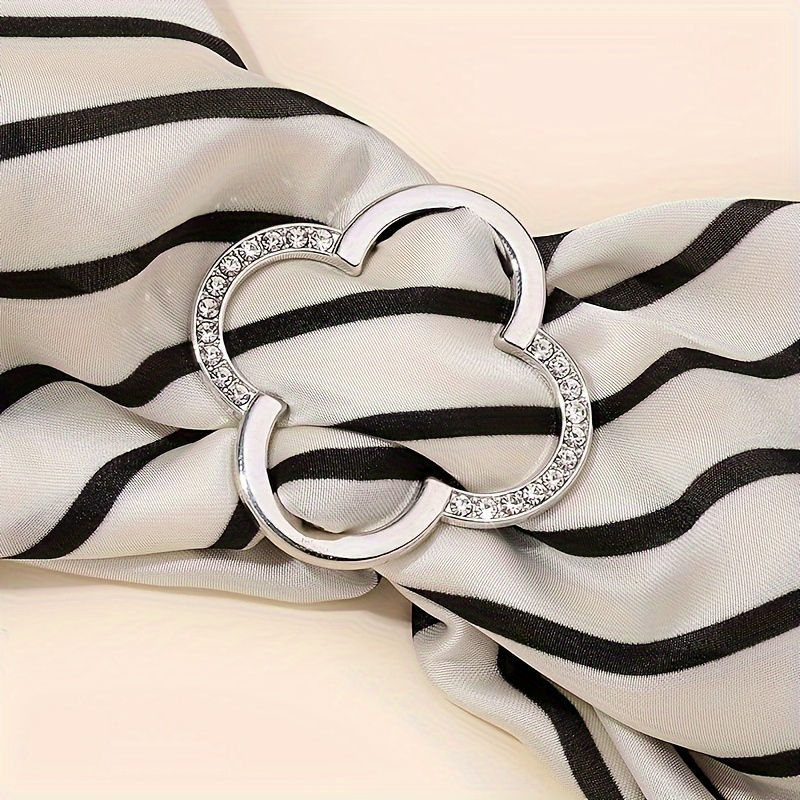 Silk Clothing Accessories, Scarf Ring Buckle Women