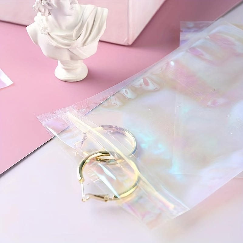 Rainbow Holographic Laser Self sealing Bags Perfect For - Temu