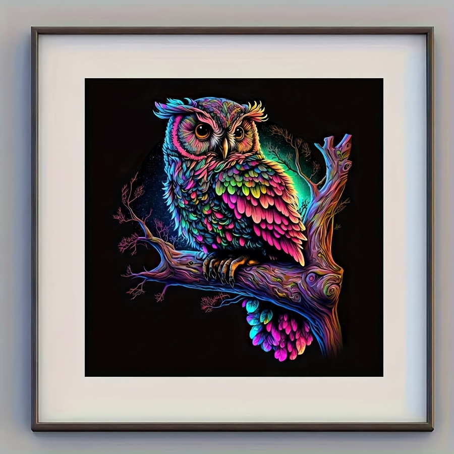 2024 5d Diamond Embroidery Owl Rhinestone Cross Stitch Kit Diamond Painting  Full Square/round Animal Picture Mosaic Handmade Art