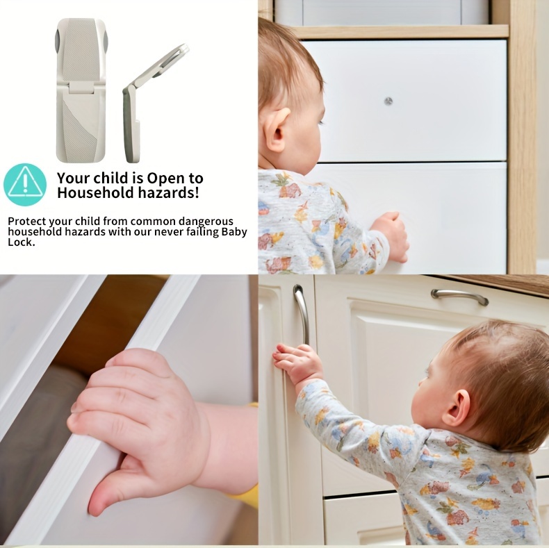 Children Drawer Door Cabinet Cupboard Toilet Safety Locks Baby