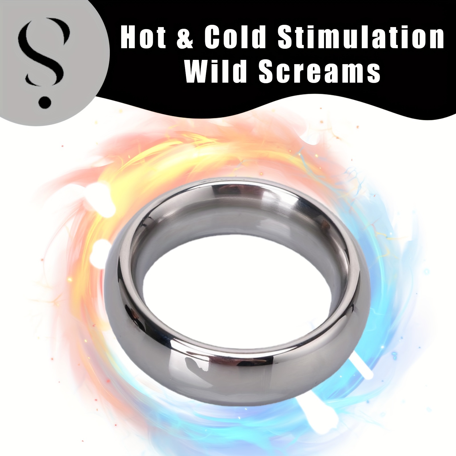 Stainless Steel Weighted Penis Ring Mental Heavy Balls - Temu