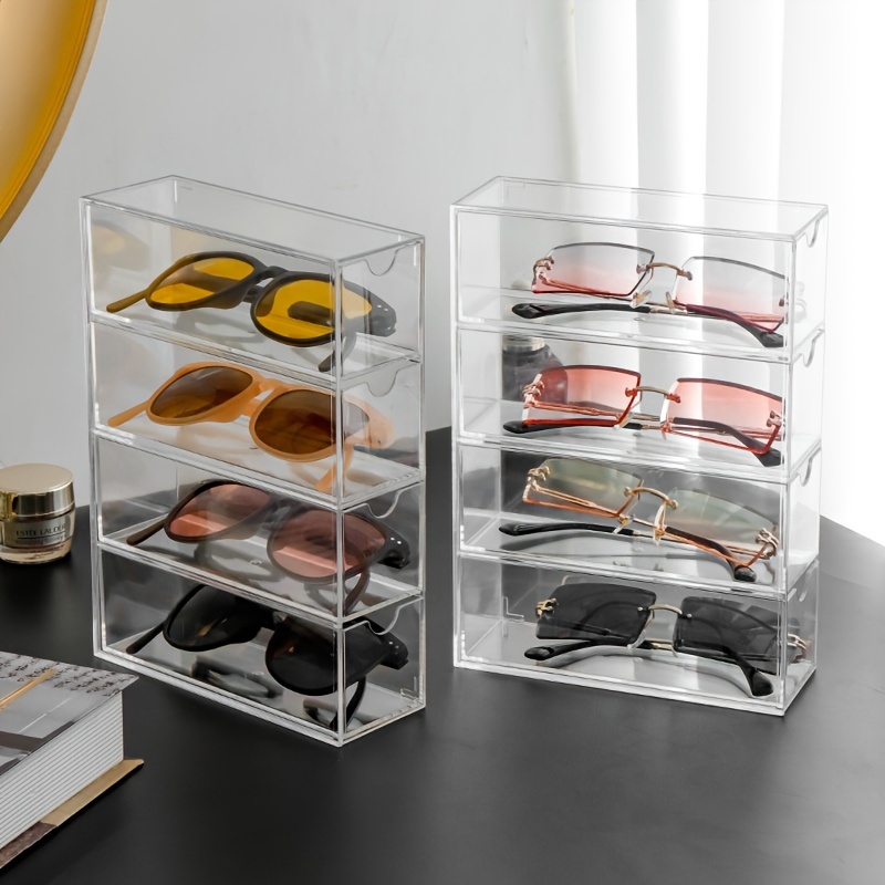 Brillenbox Sonnenbrille/lesebrillen, Schublade-brillenbox, Transparent,  Staubdicht, Lagerung Kosmetik Lippenstift - Schmuck & Accessoires - Temu  Austria