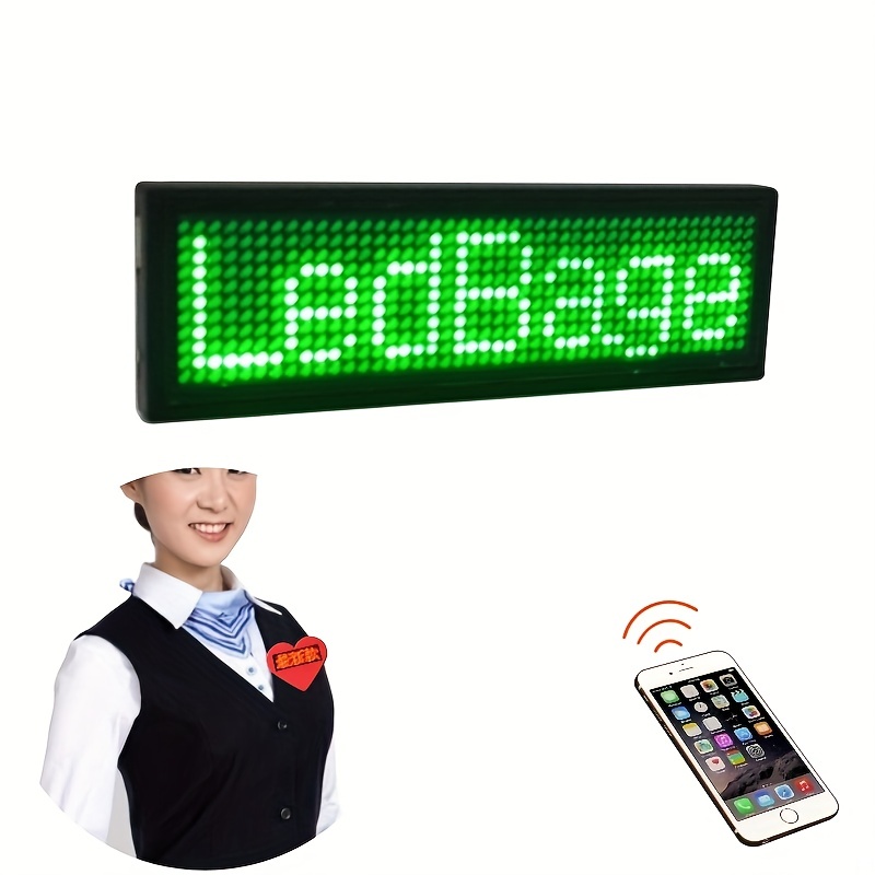LED-Namensschild Mini-LED-Namensschild-Panel APP Programmierbarer