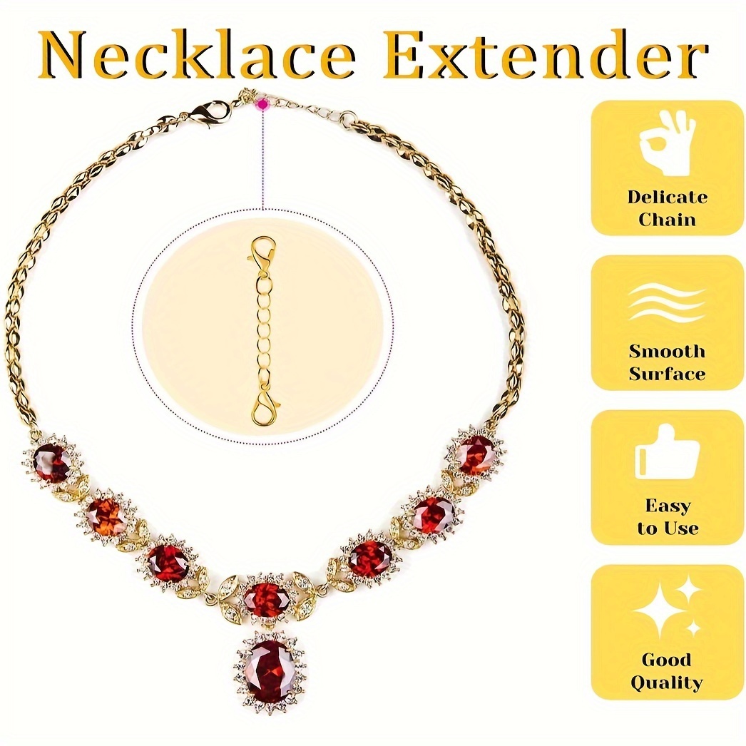 Chain Extenders for Necklaces, Gold Necklace Extenders Delicate 1