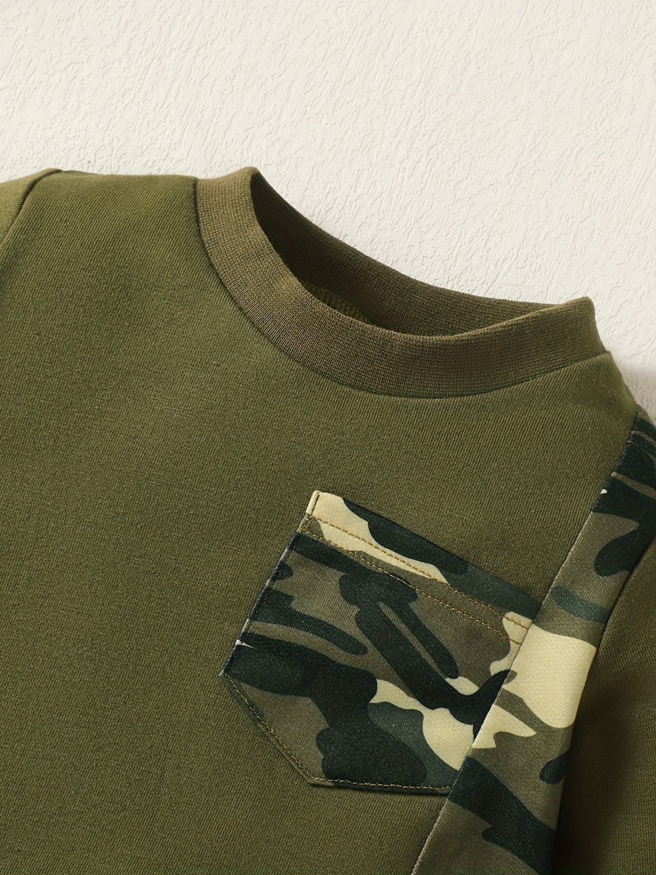 Baby Boys Camo Outfit Sweatshirts & Pants Set
