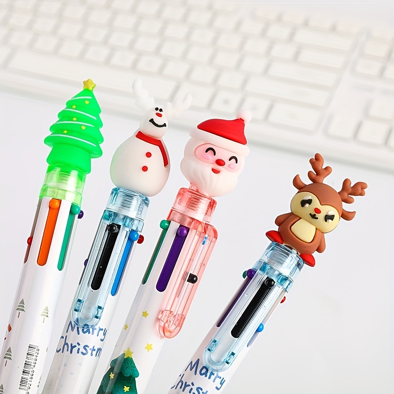 Christmas 6 color Ballpoint Pen Multi functional Marker - Temu