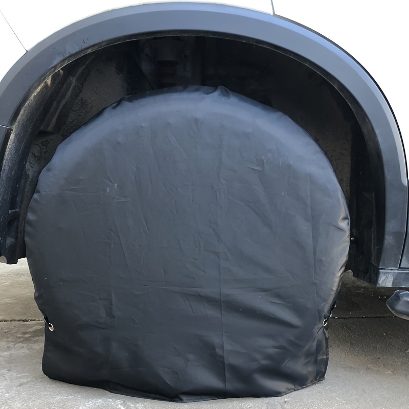 Car Tire Cover RV Tire Find Spare Tire Protective Cover Thickened Dustproof Sun Protection Rain Car Paint Repair Protective Cover Car Accessories
