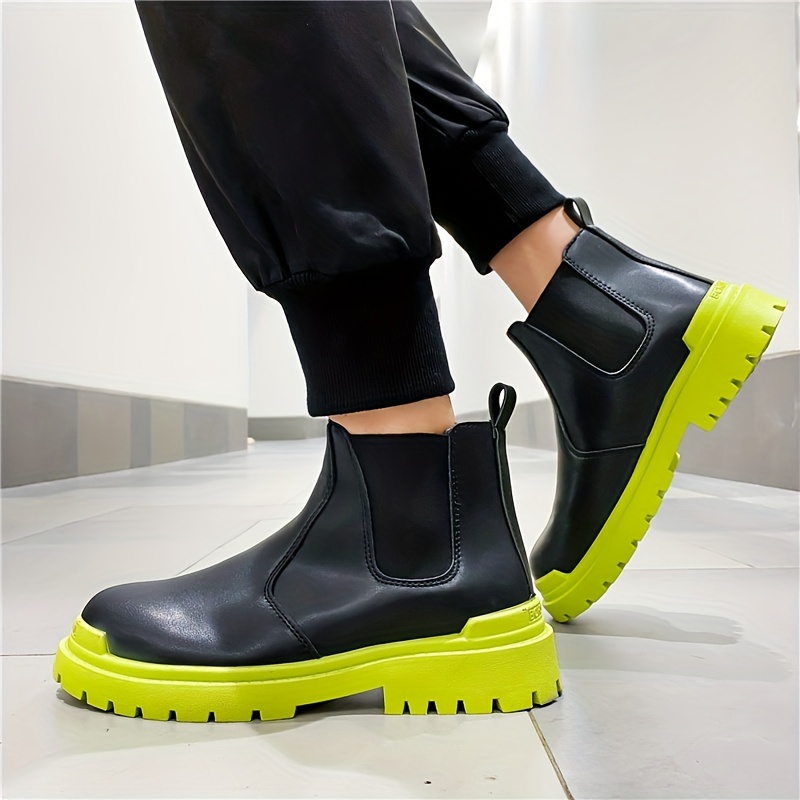 Botas Chelsea Cómodas Hombre, Zapatos Casuales Caminar, Botas Sin Cordones  - Calzado Hombre - Temu