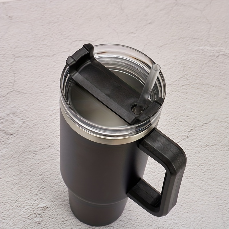 1200ml Stainless Steel Water Cup Insulated Bottle With Handle & Straw