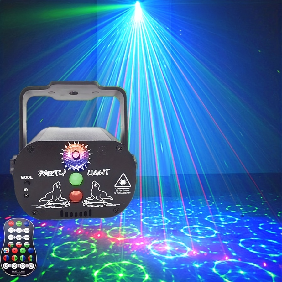 Rgb Disco Light Remote Control Led Projector Lamp Sky Star Wave Laser  Effect Stage Light Decor Home Bedroom Party Chritmas Gift - Stage Lighting  Effect - AliExpress