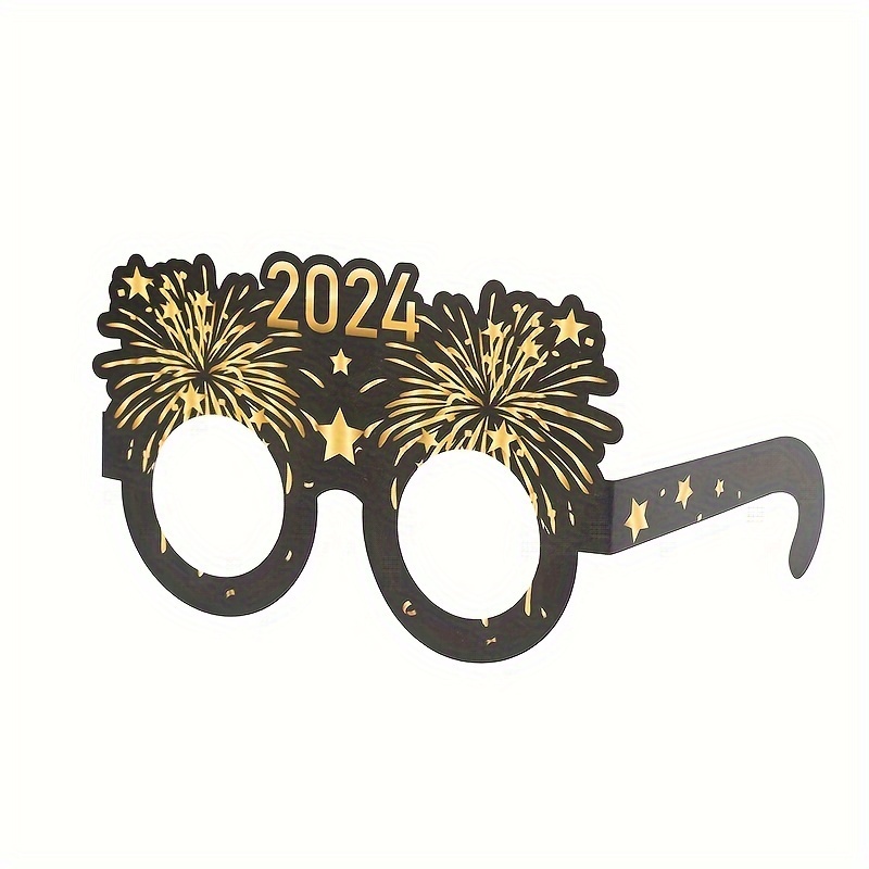 6pcs Marco Gafas 2024 Decoración Fiesta Año Nuevo Gafas - Temu Chile