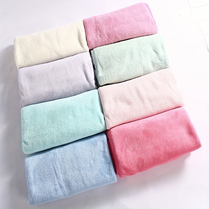 5pcs Soft Absorbent Hand Towel, Coral Fleece Hand Towel, Quick-Drying Hand  Towels, Solid Color Face Towels, 13.7*29.5in