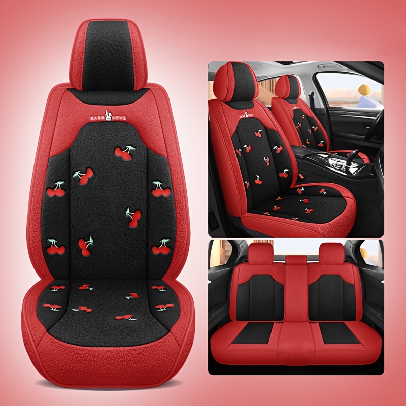Car Seat Cushion Pressure Relief All-inclusives Seat Cushion Comfort Seat  Protector red black strips