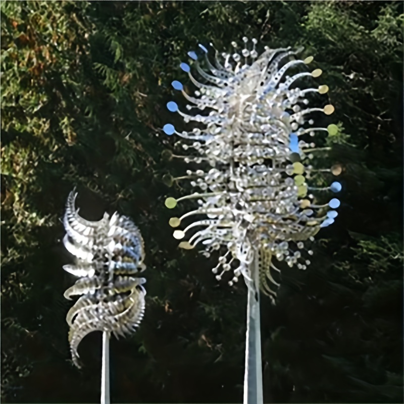 

1pc Magical Kinetic Metal Windmill Spinner Wind Powered Catchers, Creative Patio Garden Lawn Outdoor Courtyard Decoration Unique Wind Collectors