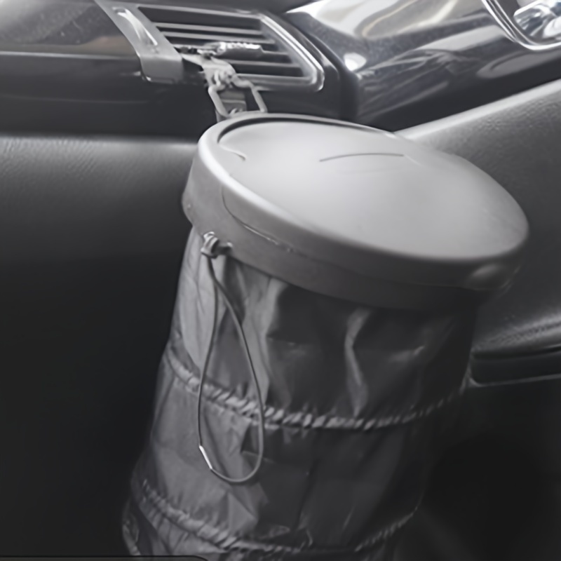 1 Stück Schwarzer Auto-mülleimer Mit Seitlicher Tür Hängende  Aufbewahrungsbox Mini-autoabfallbehälter, aktuelle Trends, günstig kaufen
