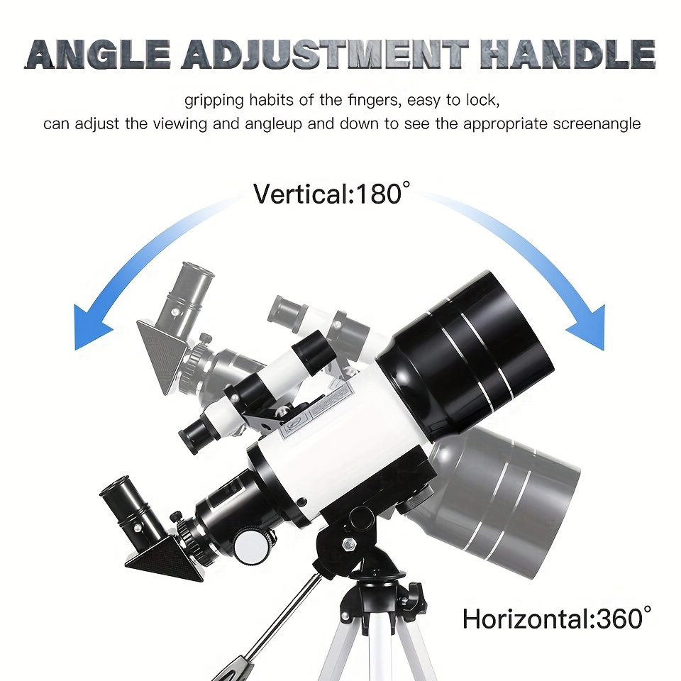 Telescopio Adultos Astronomía 70 Mm Apertura 400 Mm Az - Temu