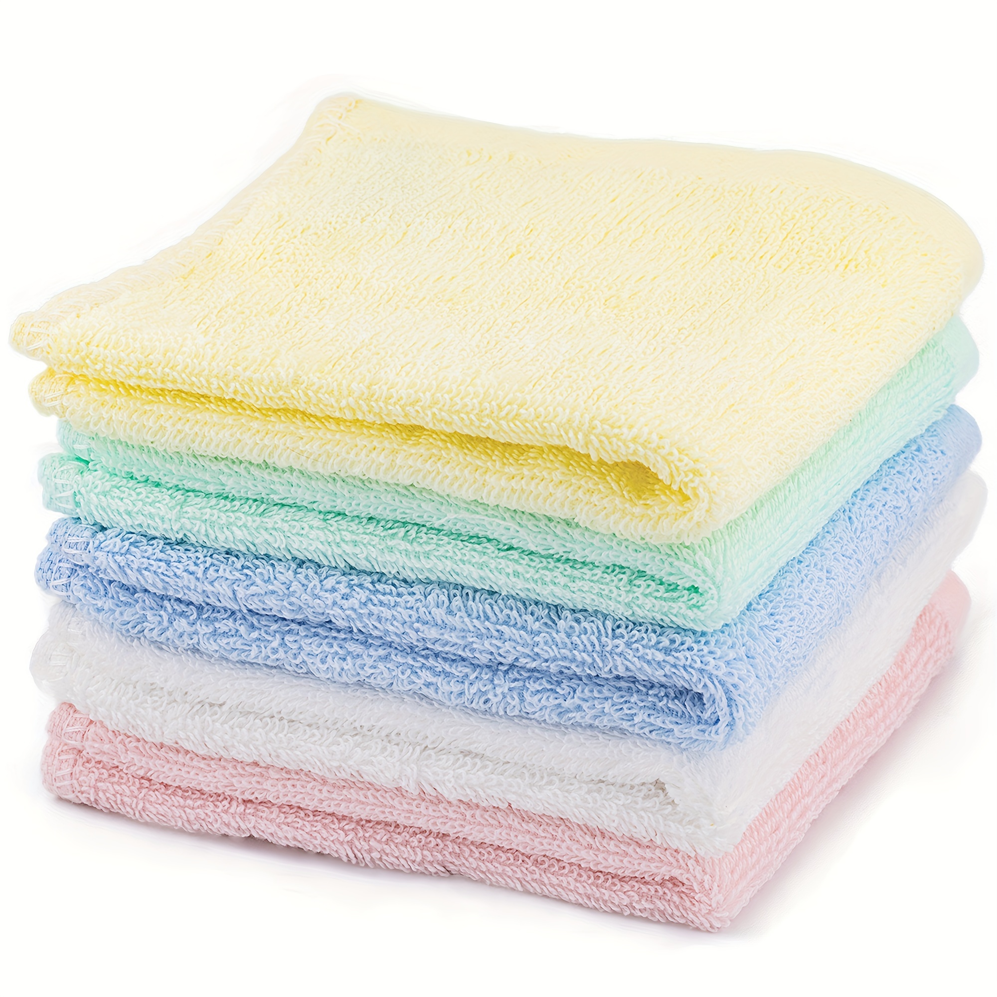 10 Kitchen towels and dishcloths rag set 9.84in*9.84in small dish towels  for washing dishes dish rags for everyday cooking baking-random color