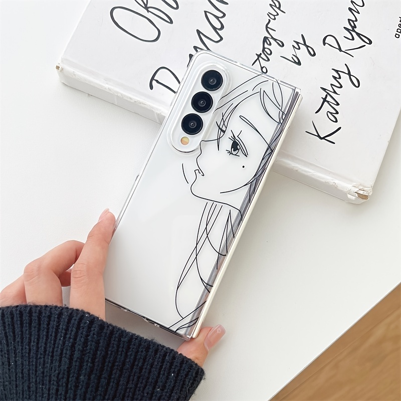 [Korean Z Flip 3 Clear Case] Cute Design Collection Samsung Galaxy Slim  Hand