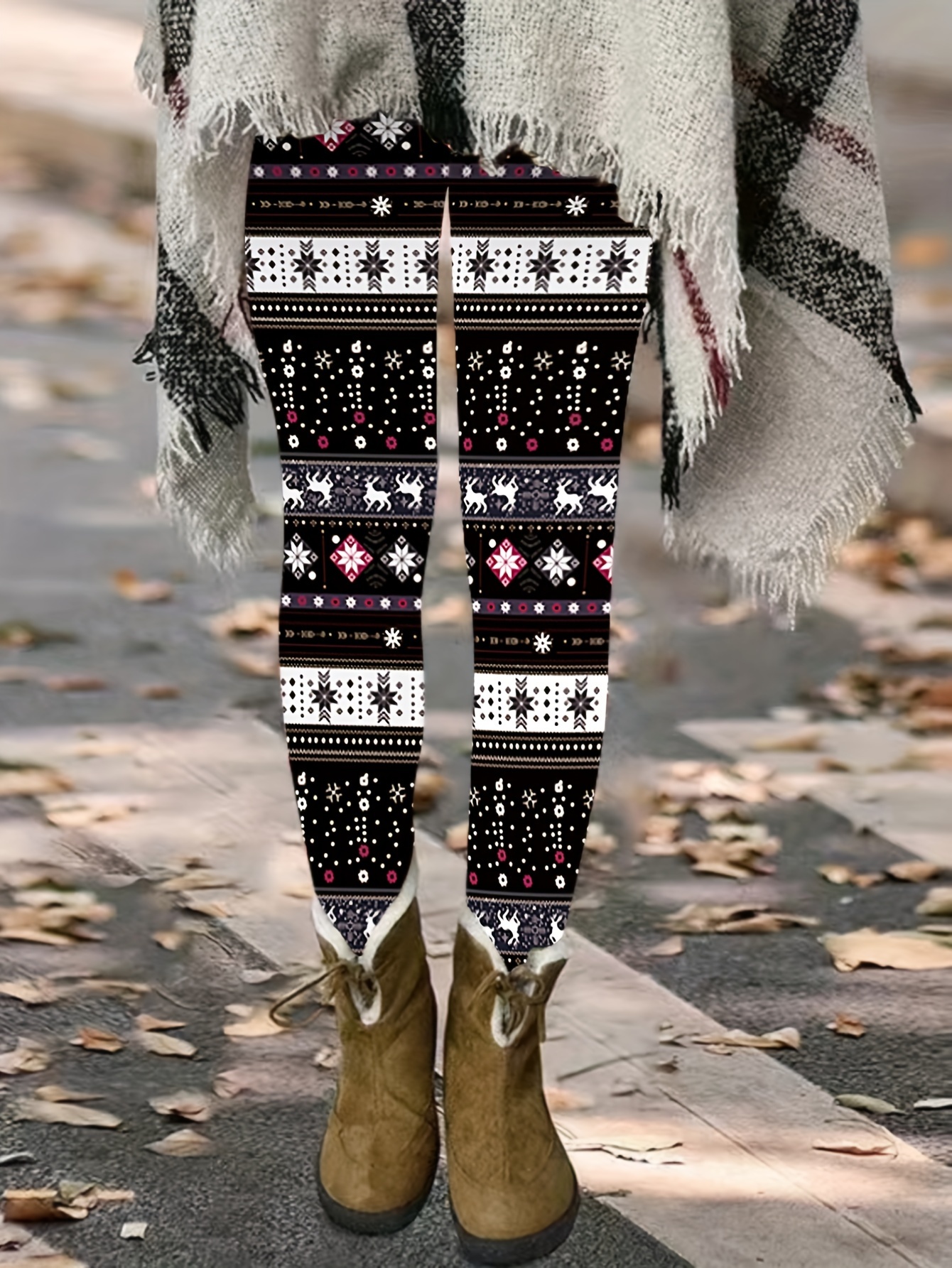 Christmas Leggings Women - Temu