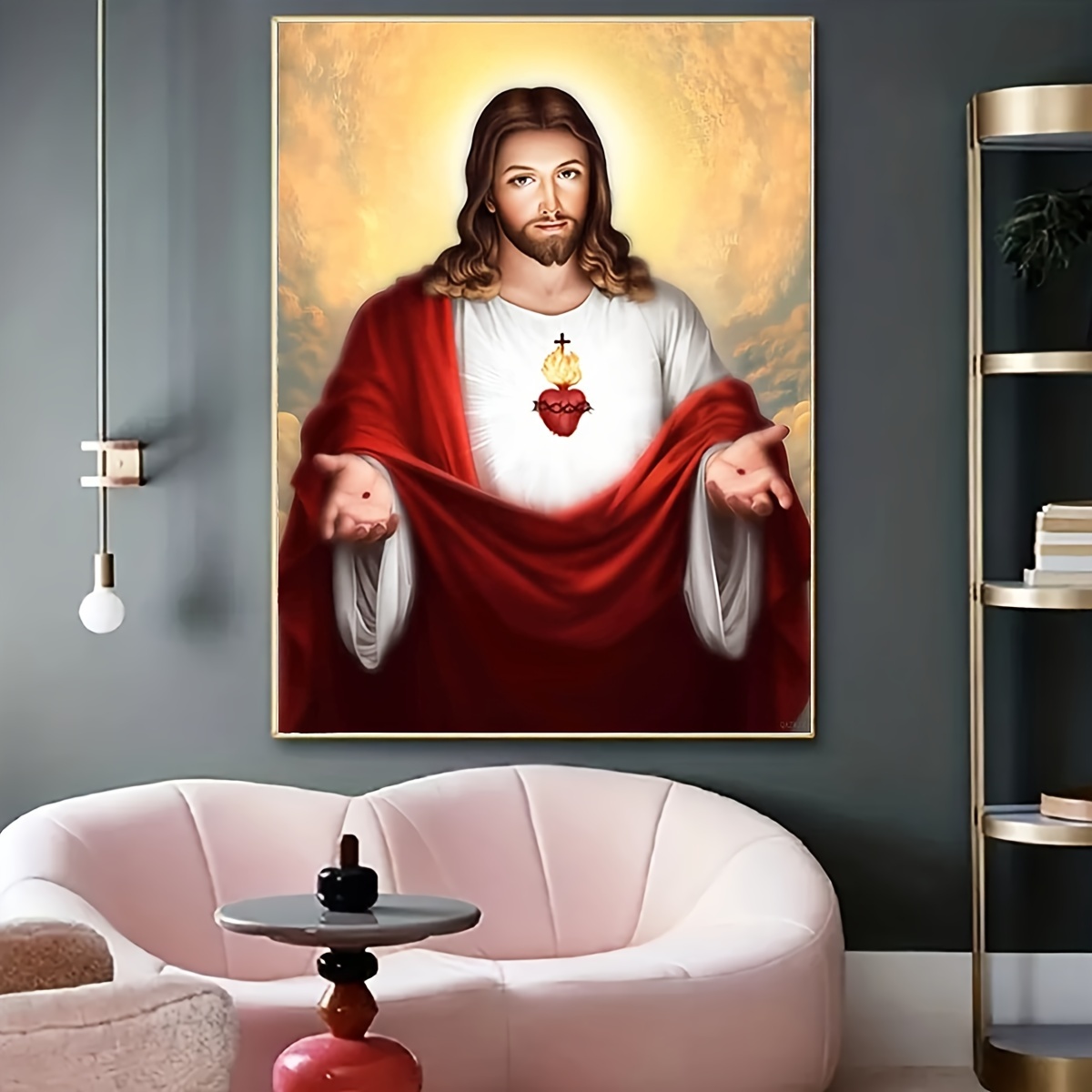 Lounge Wall Art Poster and Print Jesus Christ and Child Religious Spiritual  Artwork for Living Room Wall Decor Wrapped Canvas Ready to Hang (Jesus  Christ and Child, 16x24inch) : : Home