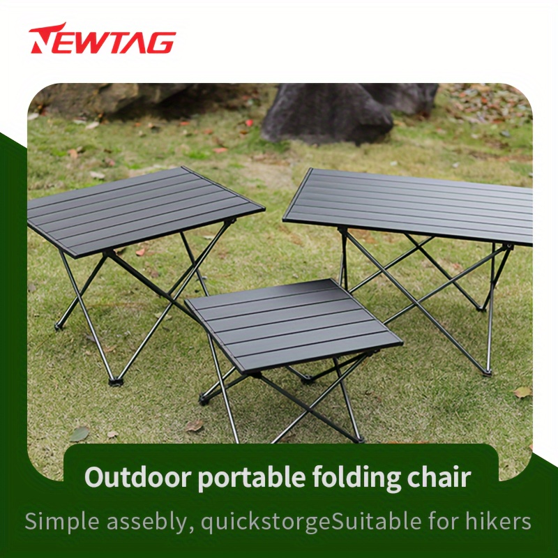 

1pc 7050 Aluminum Alloy Folding Table, Anti-corrosion, Anti-scratch Foldable Table For Outdoor Camping Picnic Barbecue