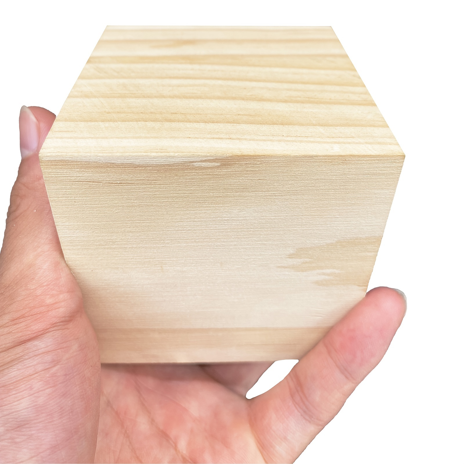 BUYGO O - 50 cubos de madera de 1.5 pulgadas, bloques de madera sin  terminar para manualidades de madera, cubos de madera, bloques cuadrados de  madera