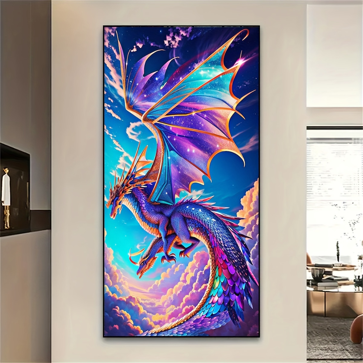 Fai Da Te 5D Di Grandi Dimensioni Master Advanced Color Wing Dragon Diamond  Painting Set Decompressione