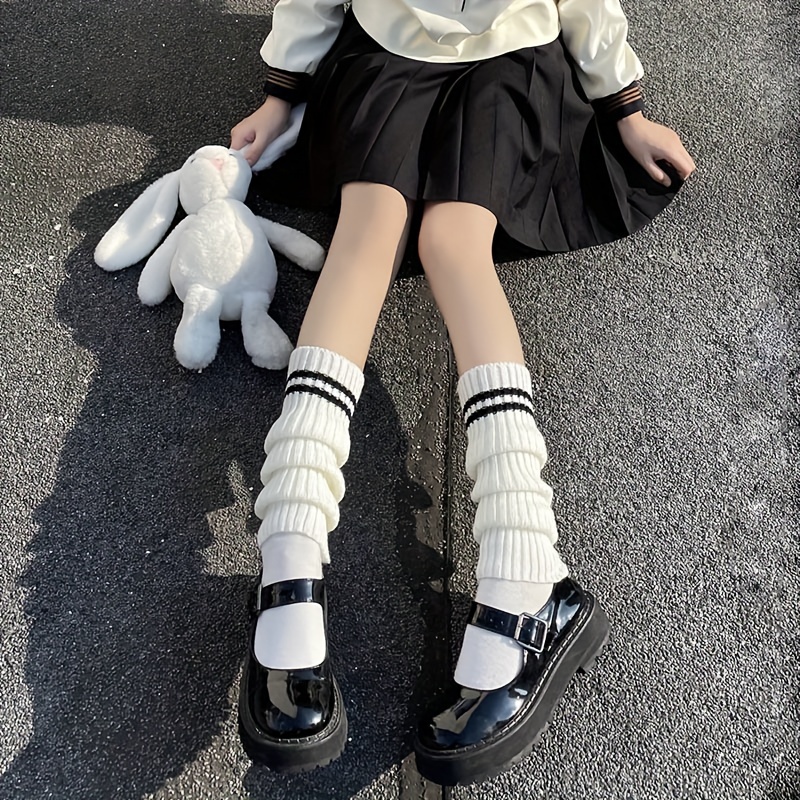 Japanese Harajuku Cute Flared Knitted Leg Warmers Hot Girls Kawaii
