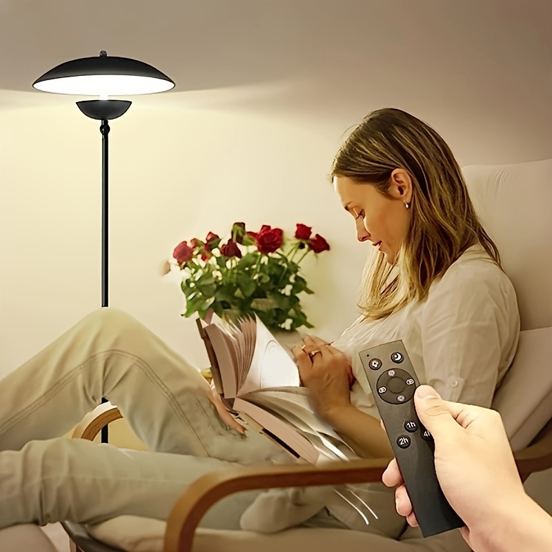 LOKUNM Lampara de pie Ajustable lampara de pie led 3 temperaturas de color  lamparas de pie para salon lectura Temporización lampara pie led regulable  Para sala de estar/dormitorio : : Iluminación