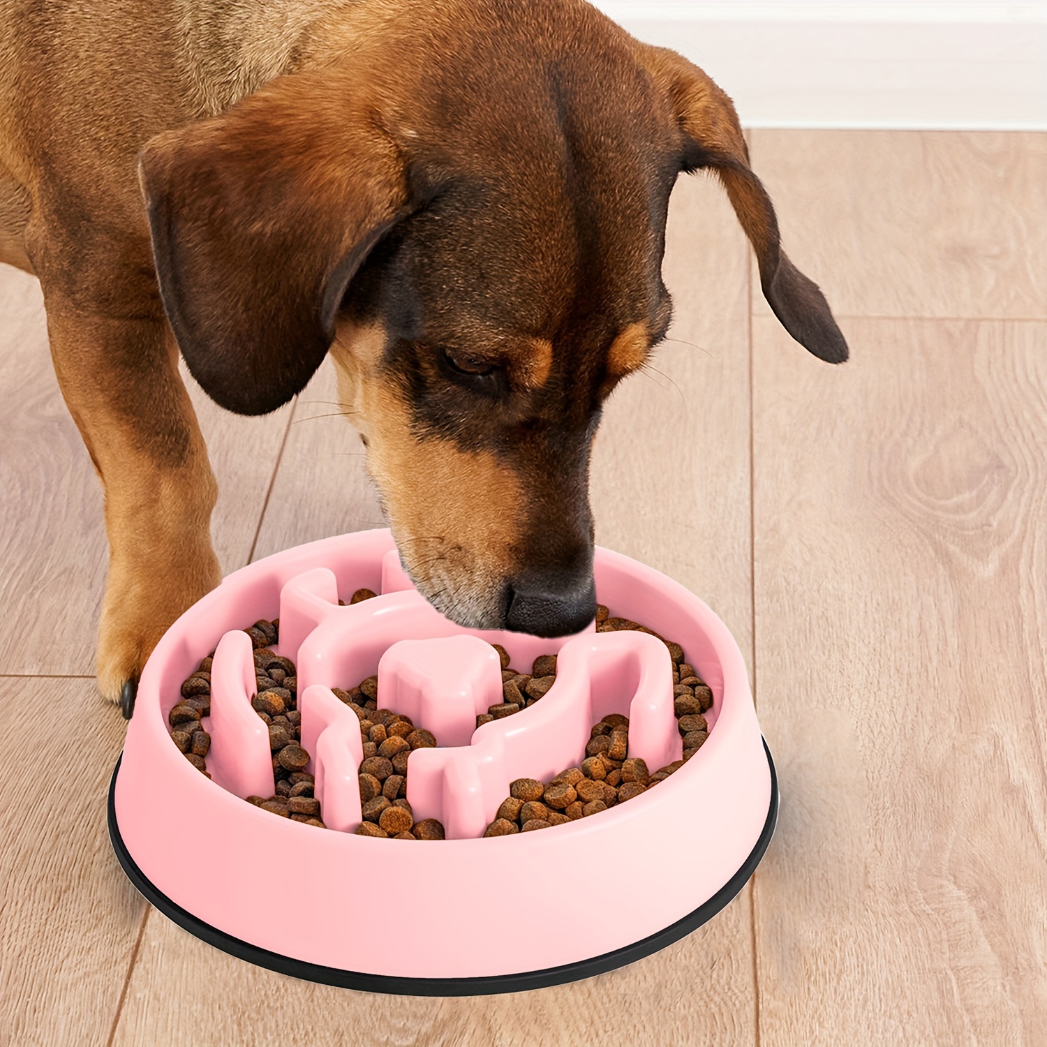 Slow Feeder Anti Choking Pet Bowl For Dogs, Anxiety Relief Dog Puzzle Food Bowl  Dog Feeding Basin - Temu
