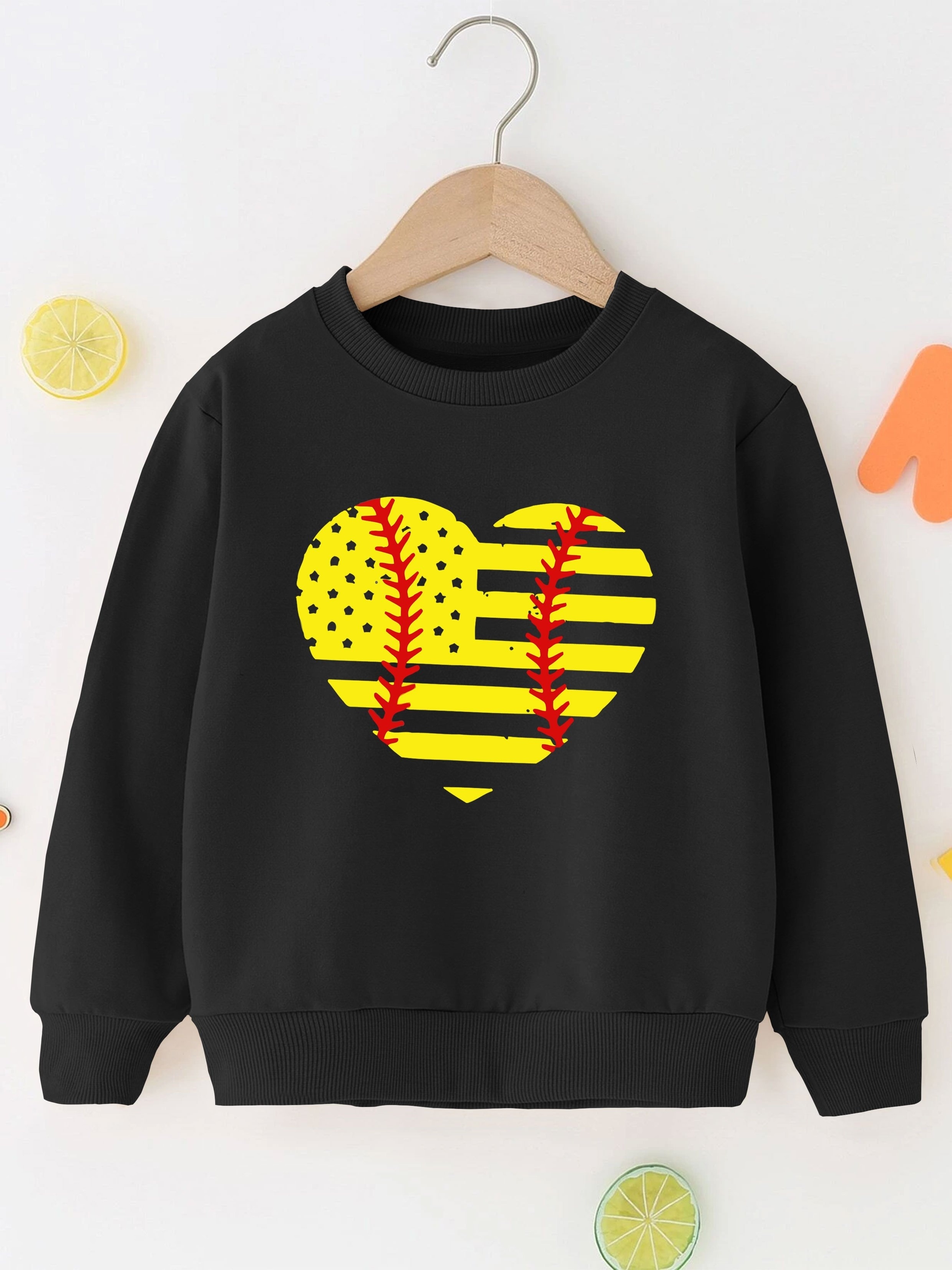 Baseball best sale heart sweatshirt