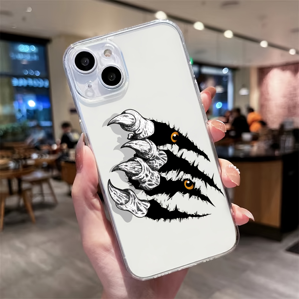 Funda Transparente Teléfono Tpu Funda Estampado Dibujos - Temu Mexico