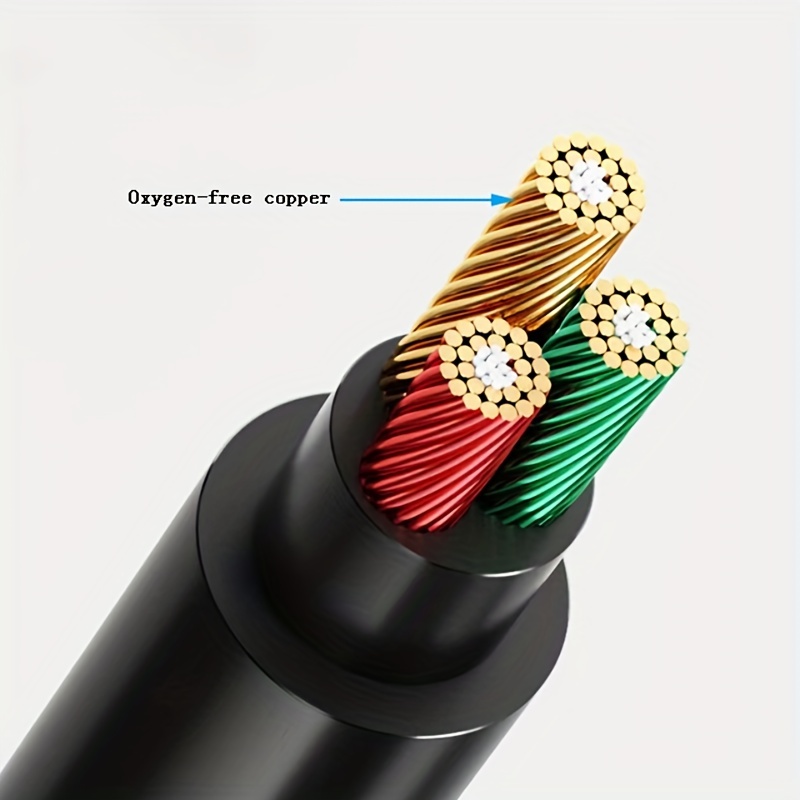 3.5mm TO 2RCA Cable,RCA Male TO Aux Audio Adapter HiFi Sound Headphone Jack  Adapter Metal Shell RCA Y Splitter RCA Auxiliary Cord 3.5mm To RCA Connect