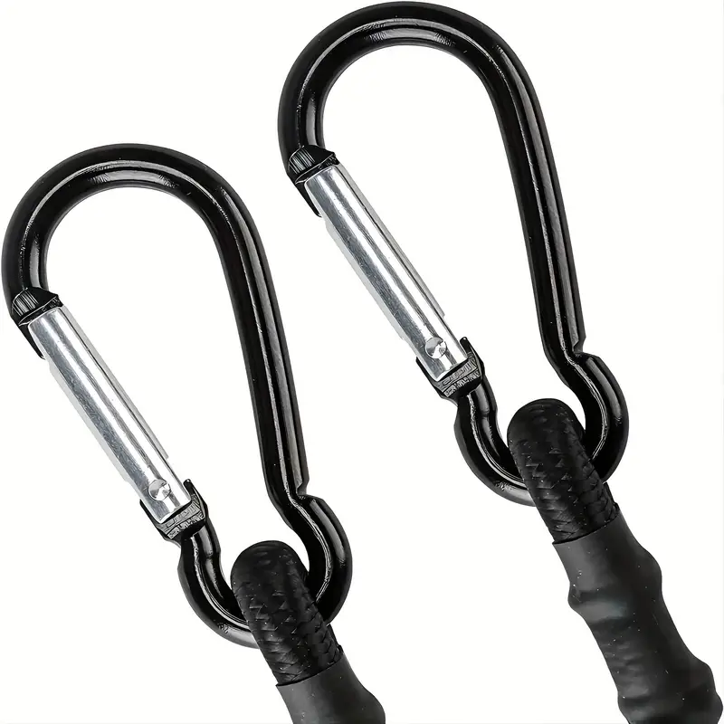 Bungee Cords with Carabiner Hooks Luggage Straps Sturdy Cable for Outdoor