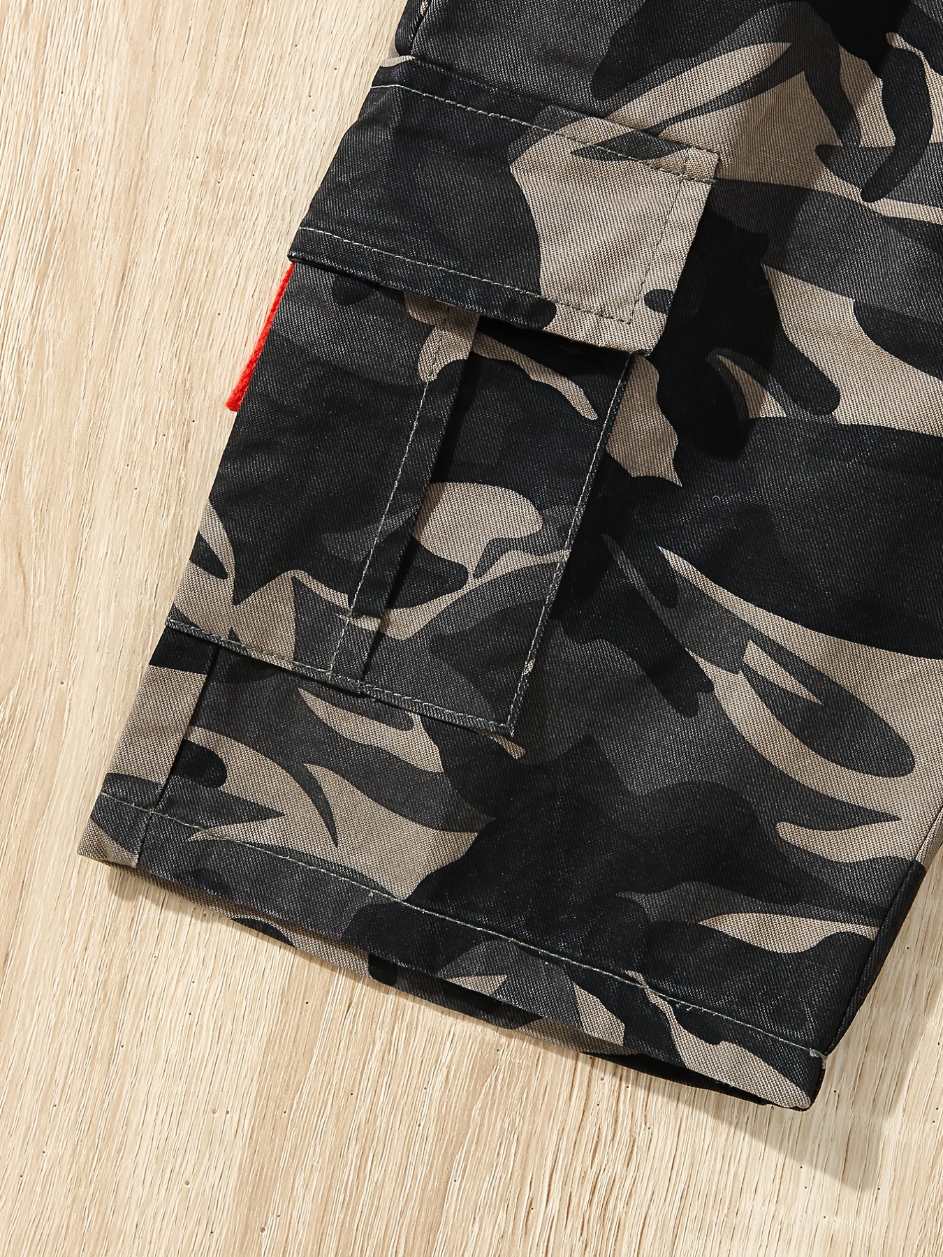 Boys Camo Cargo Shorts Elastic Waist Summer Clothes