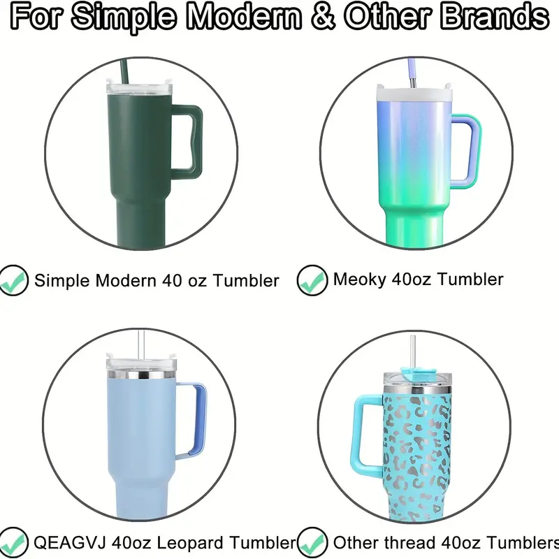Replacement Tumbler Lids For Fit 2.0 Version Stanley Quencher Tumbler With  Handle, Tumbler Cover Stanley Cup Accessories - Temu