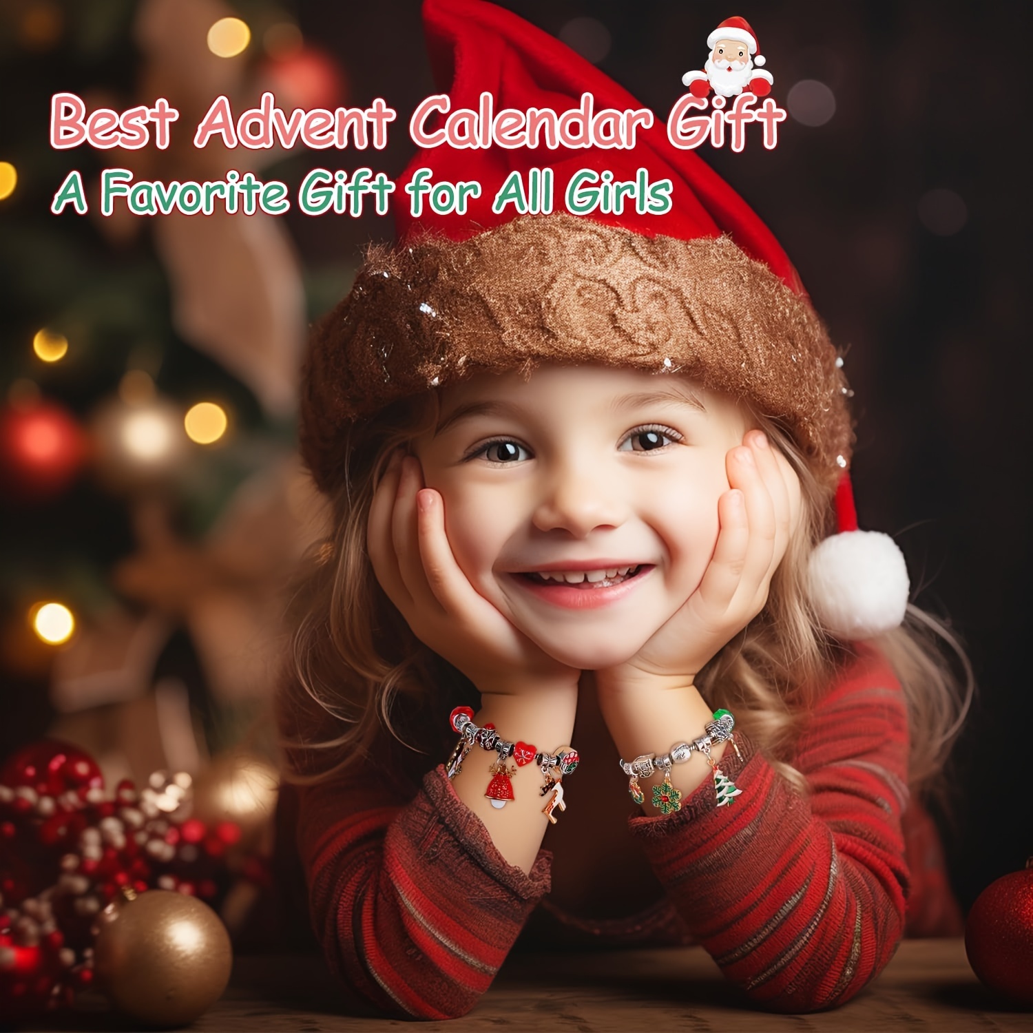 Jewelry Beads Charms Box 24 Days Christmas Advent Calendar - Temu