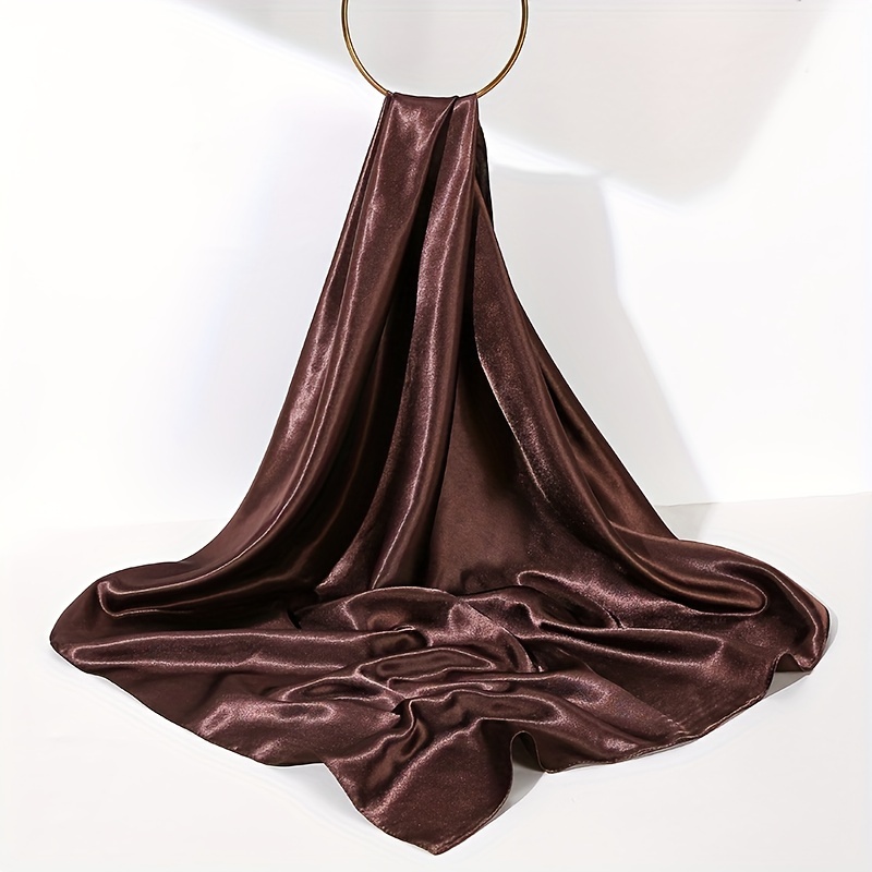 Medium Red-Brown Silk Scarf 'The Classic' 464