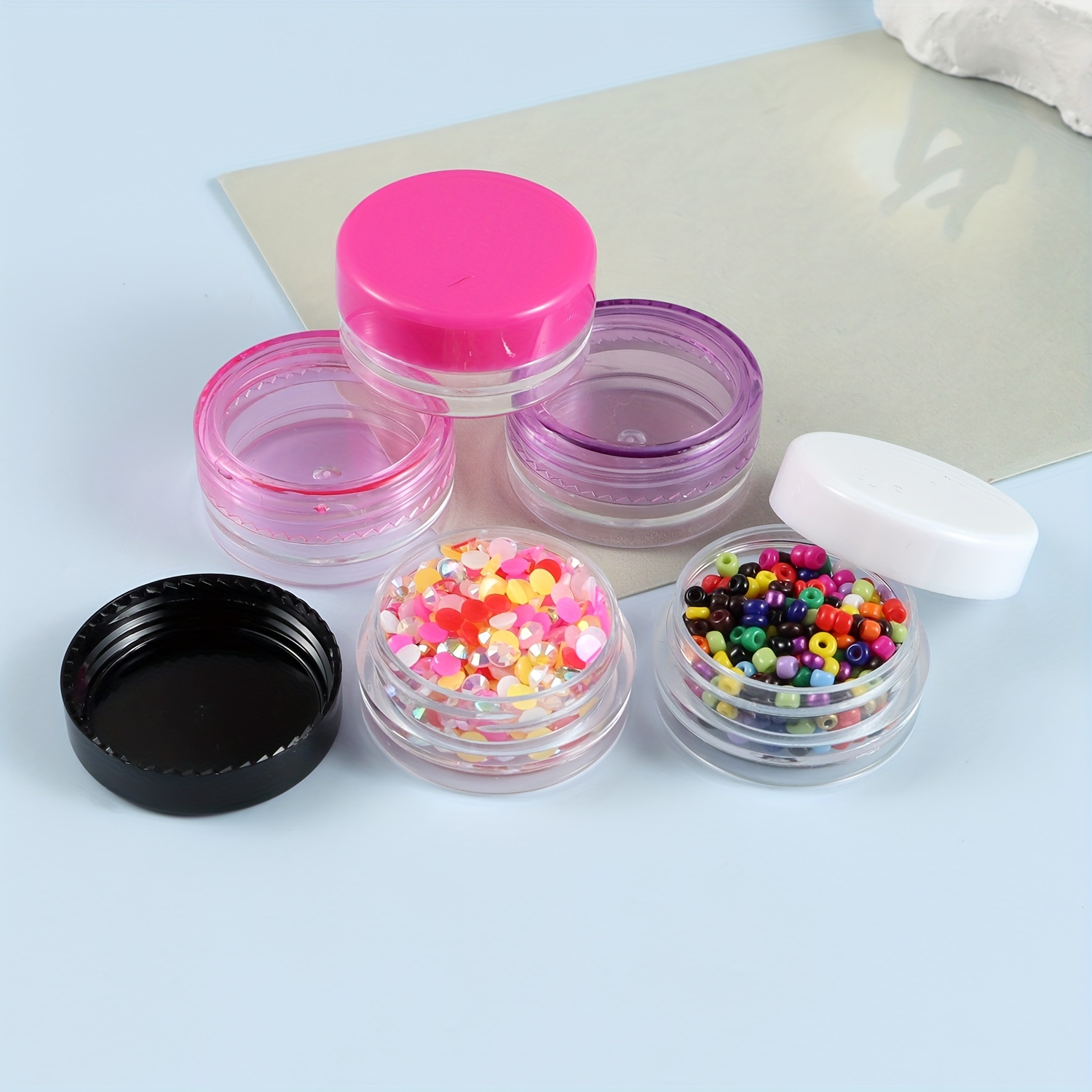 Mini Plastic Jewelry Earrings Storage Boxes Assorted Colors - Temu