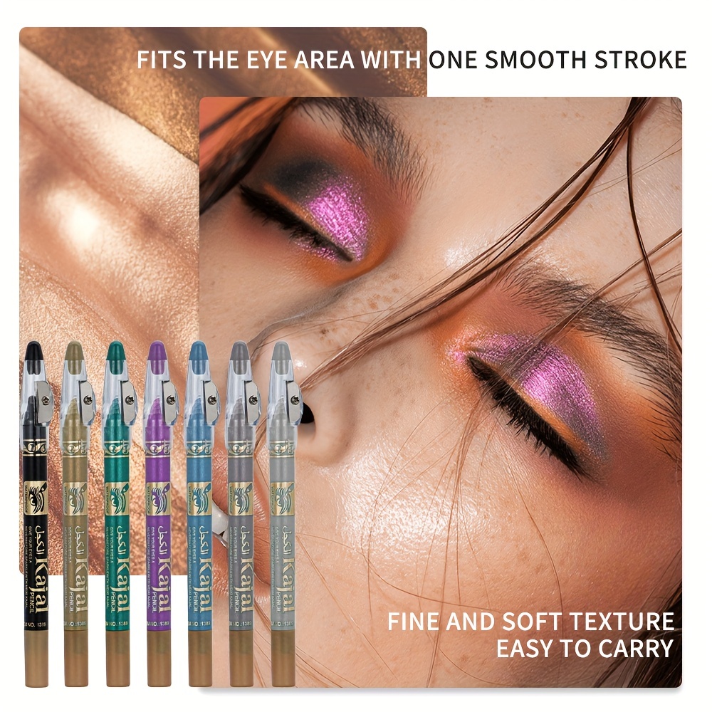12 Colors Waterproof Eyeshadow Stick with Shimmer and Pearly Finish